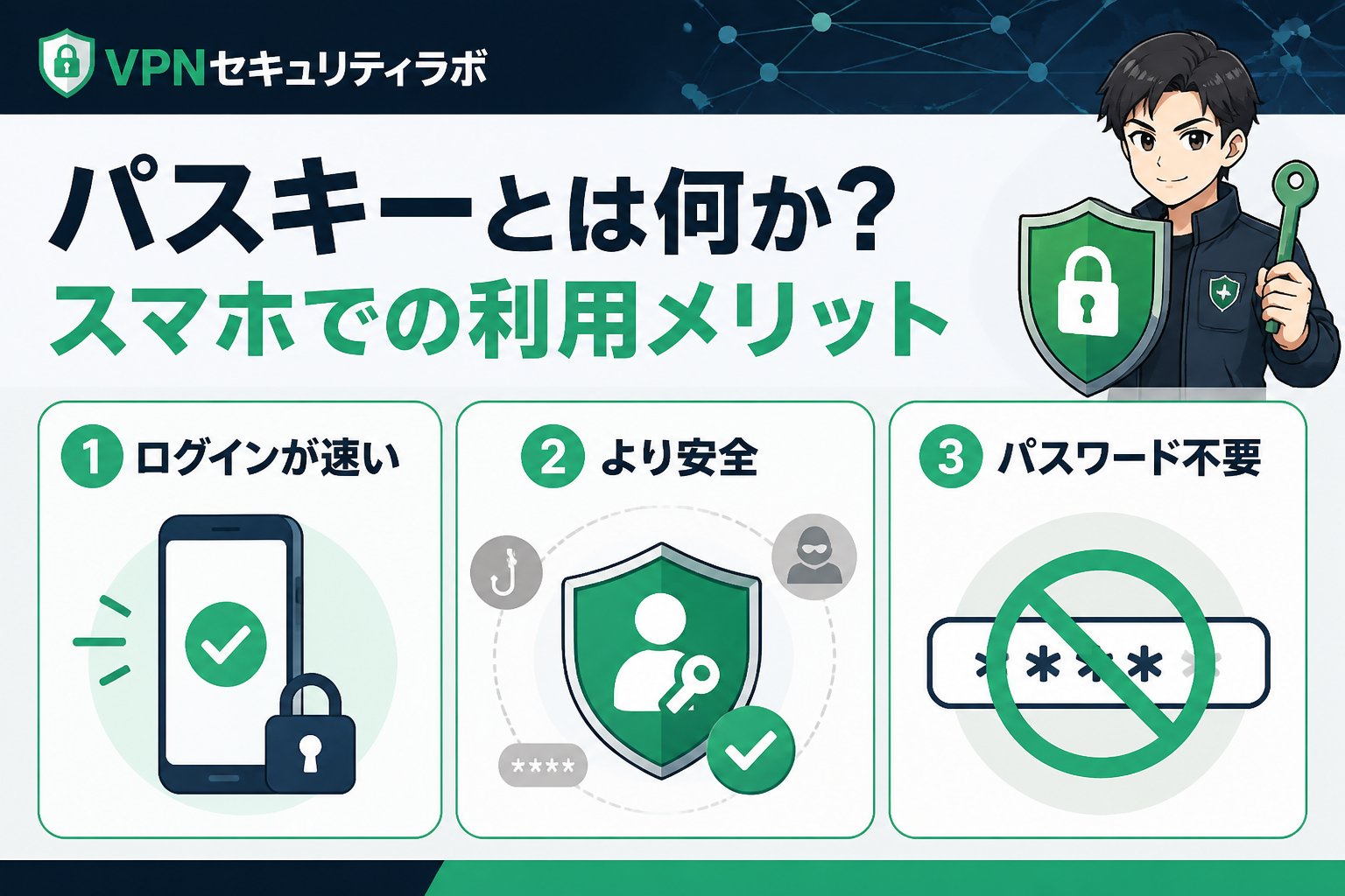セキュリティ パスキーとは何か?スマホでの利用メリット