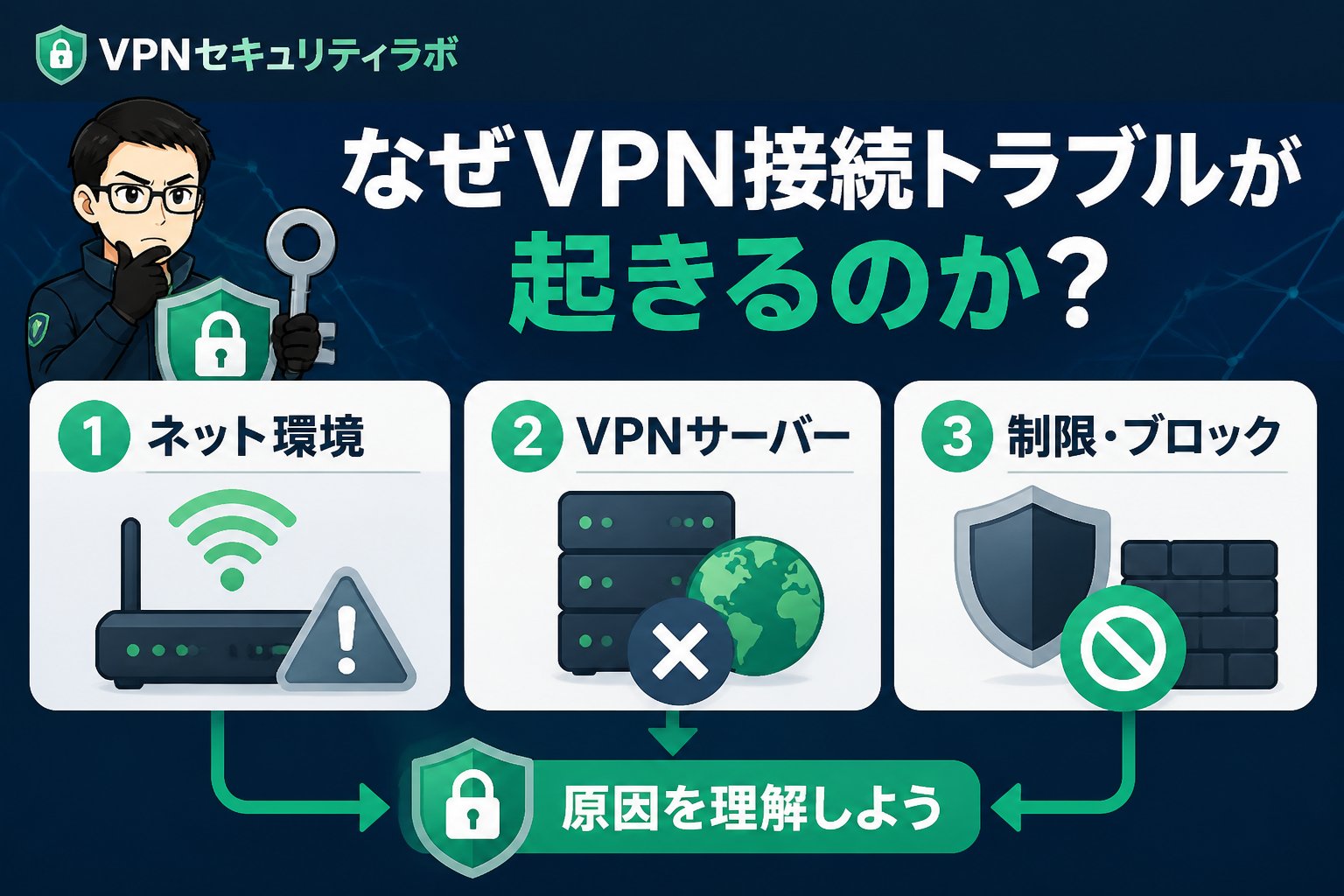 VPN比較 なぜVPN接続トラブルが起きるのか?原因を理解しよう