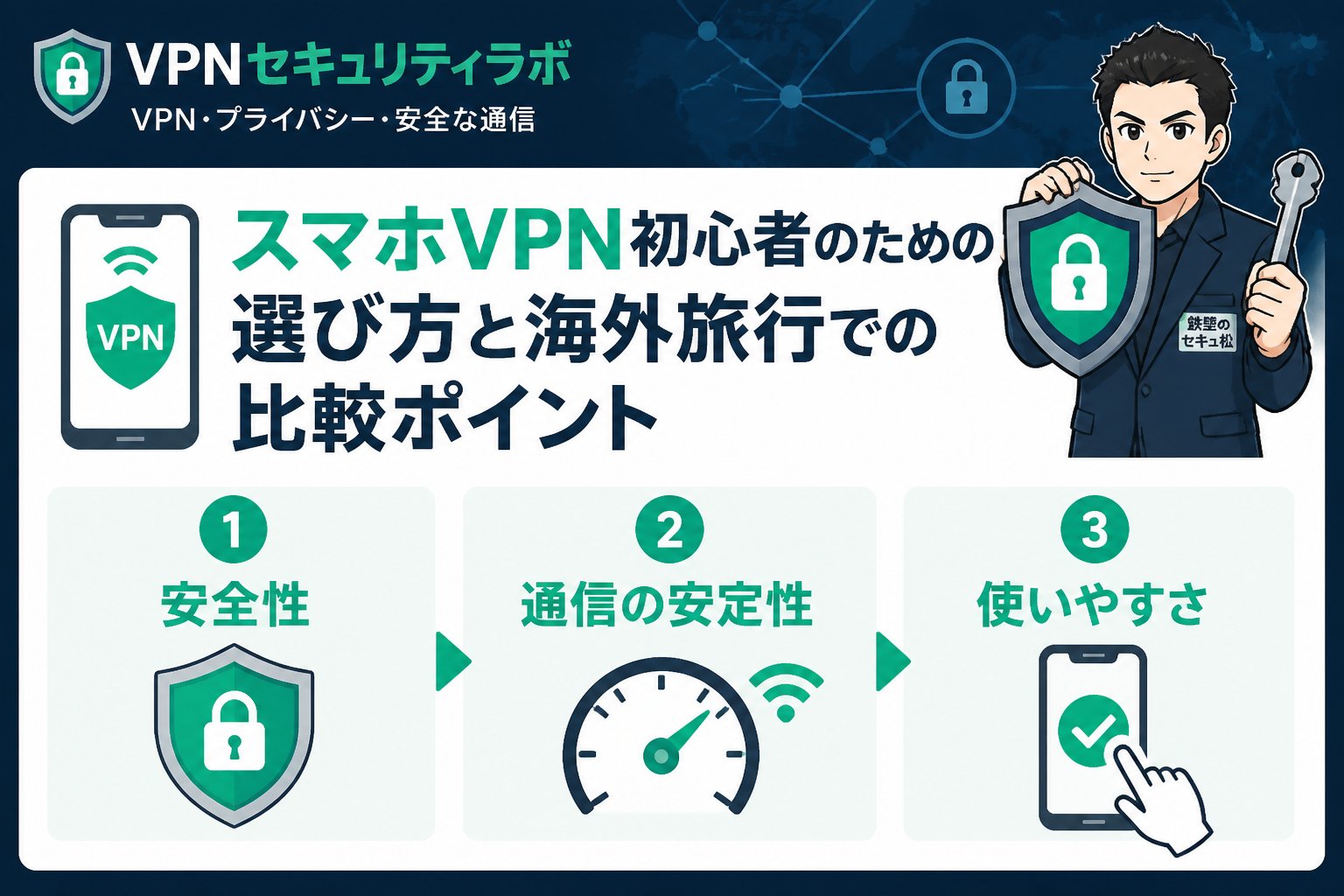 VPN比較 スマホVPN初心者のための選び方と海外旅行での比較ポイント