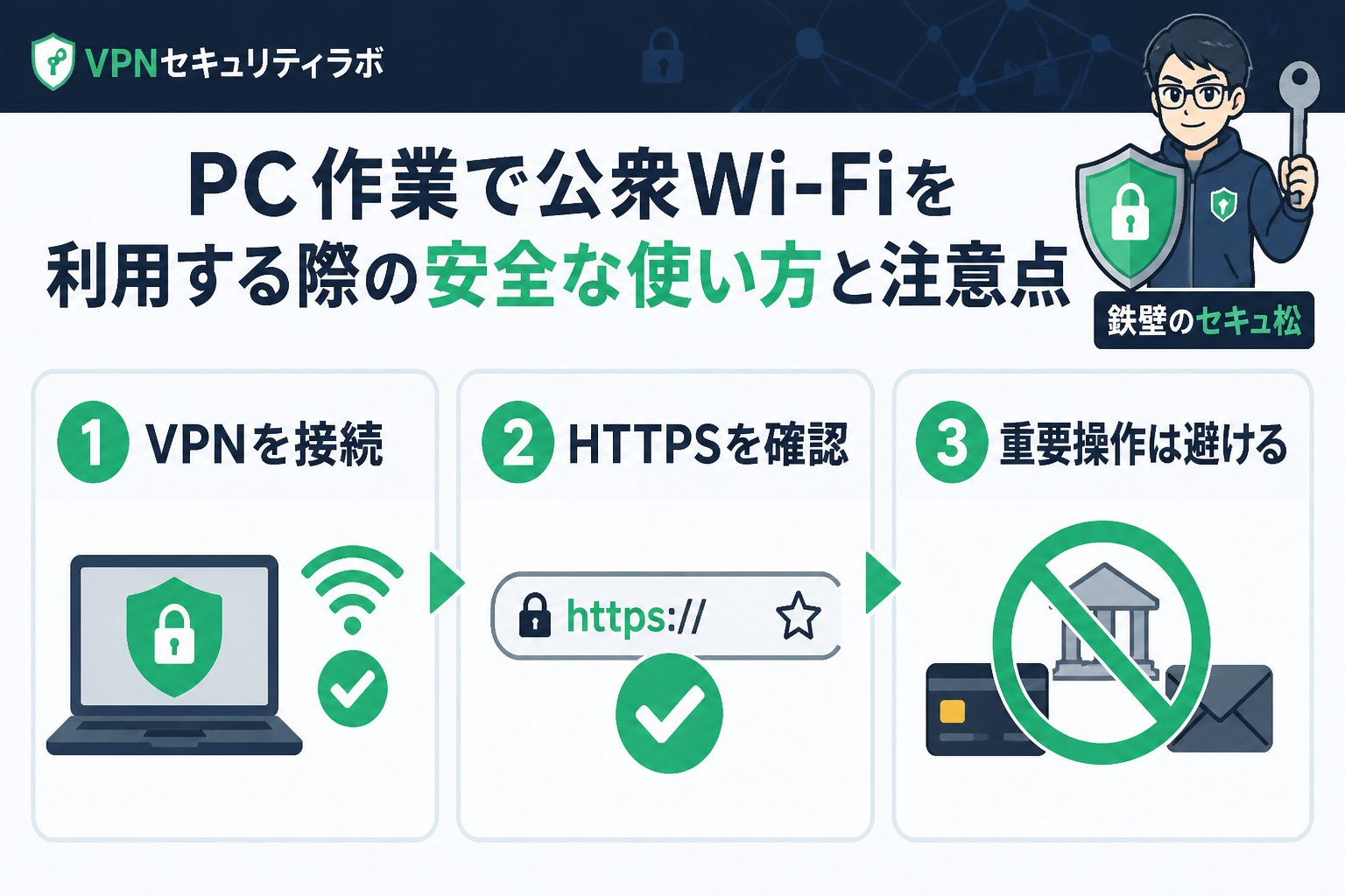 フリーWi-Fi PC作業で公衆Wi-Fiを利用する際の安全な使い方と注意点
