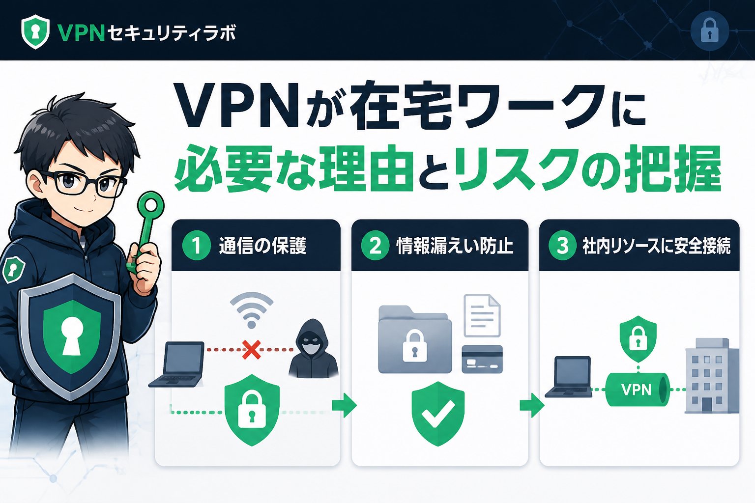 VPN比較 VPNが在宅ワークに必要な理由とリスクの把握