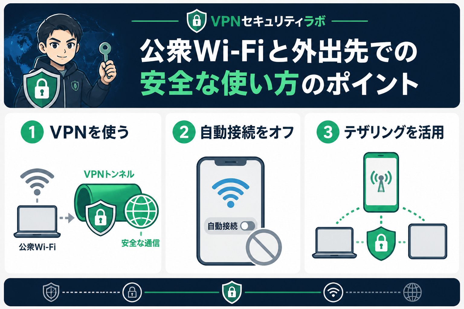 フリーWi-Fi 公衆Wi-Fiと外出先での安全な使い方のポイント