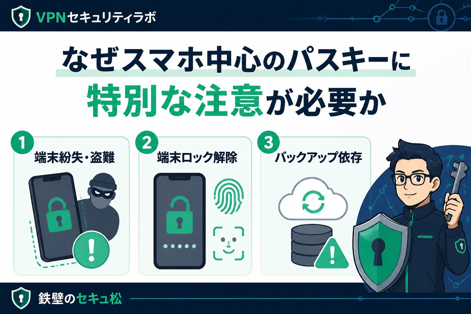 セキュリティ なぜスマホ中心のパスキーに特別な注意が必要か