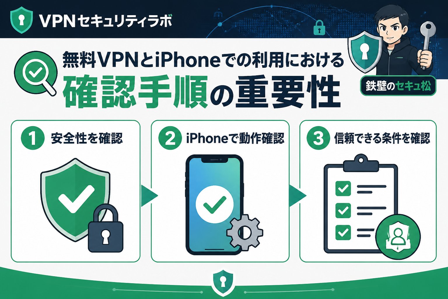 VPN比較 無料VPNとiPhoneでの利用における確認手順の重要性