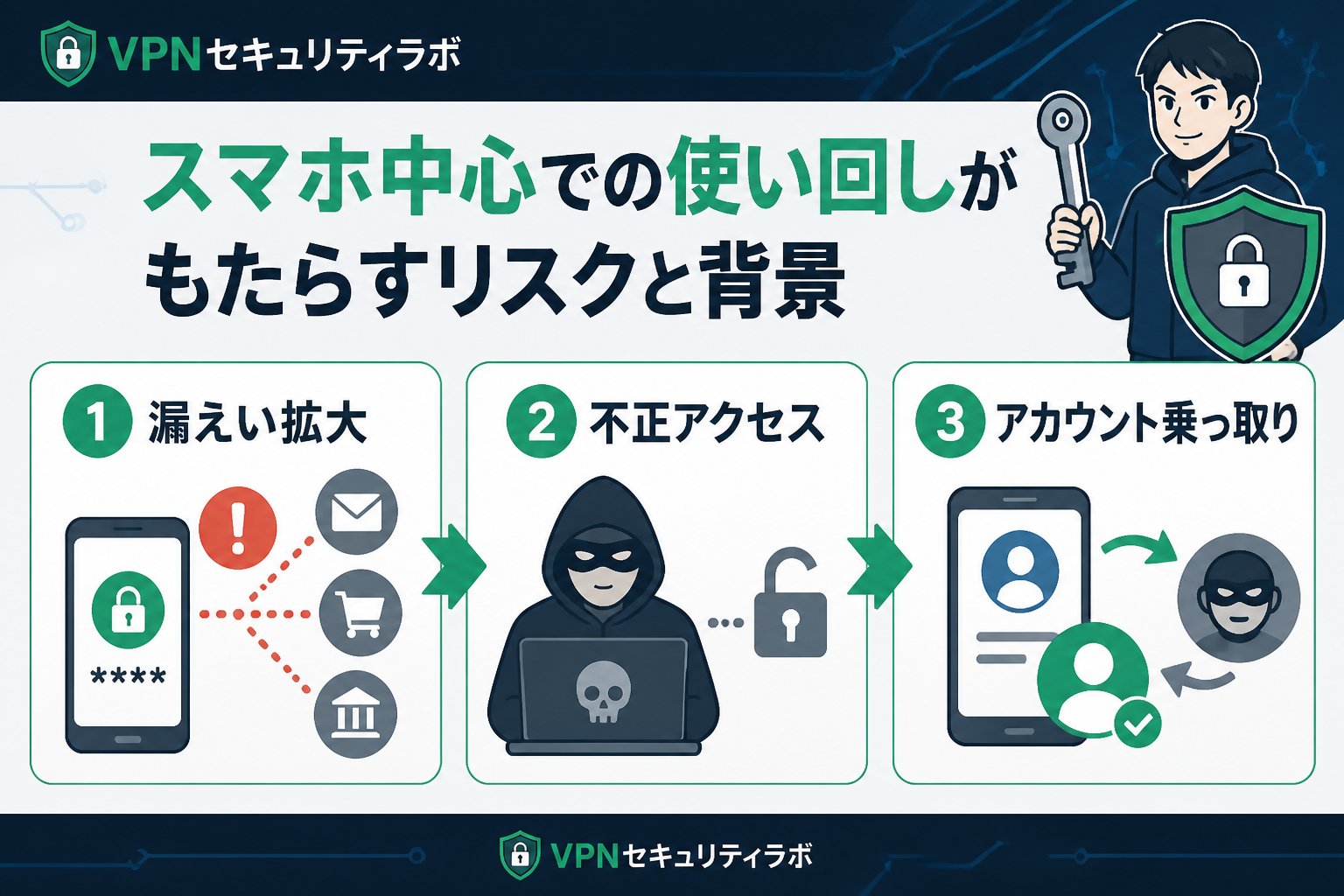 セキュリティ スマホ中心での使い回しがもたらすリスクと背景