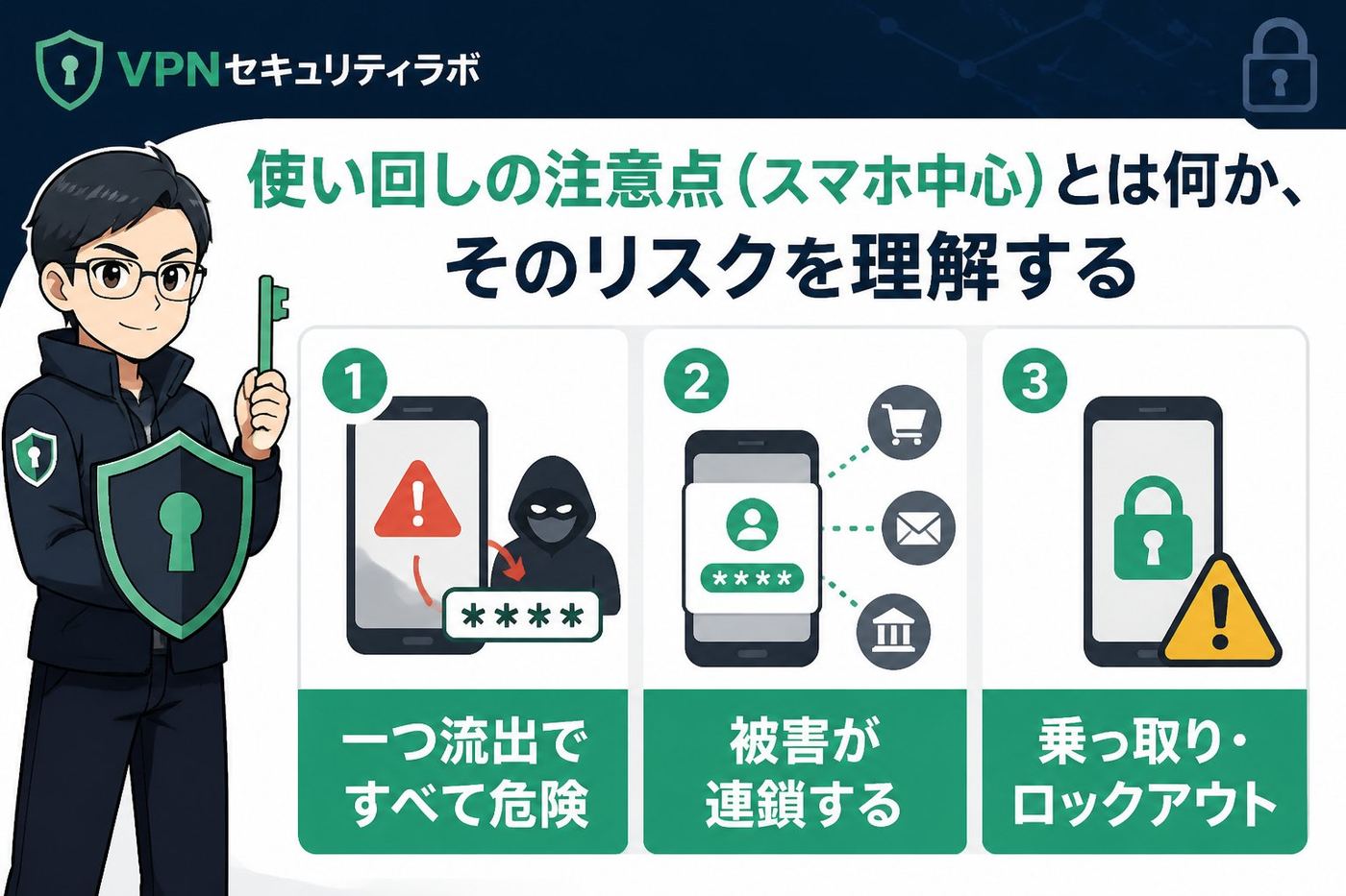 セキュリティ 使い回しの注意点(スマホ中心)とは何か、そのリスクを理解する