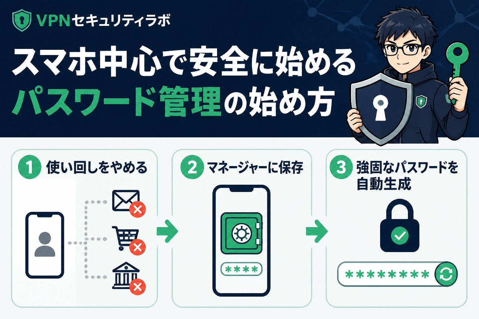 セキュリティ スマホ中心で安全に始めるパスワードマネージャーの選び方と設定方法