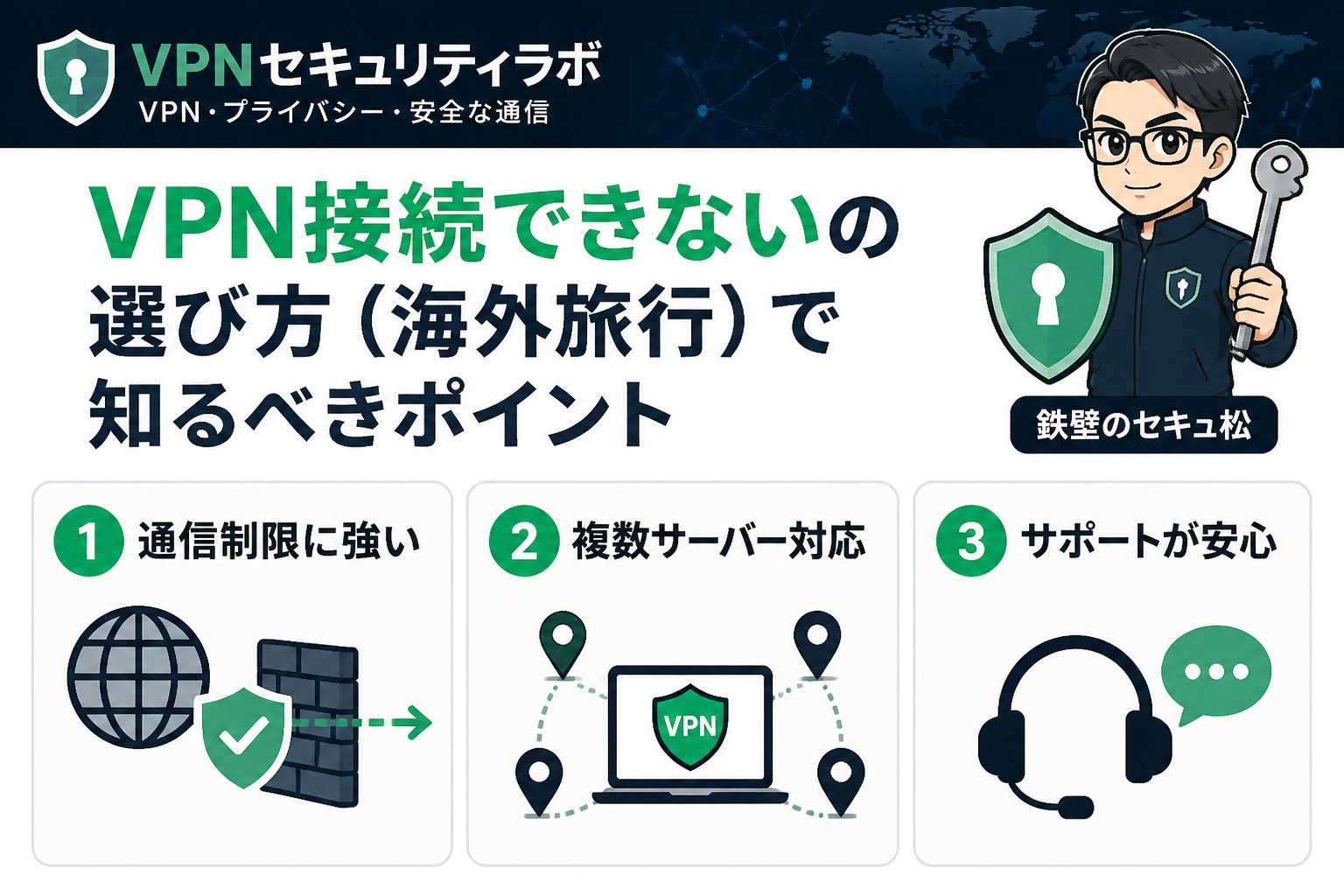 VPN比較 VPN接続できないの選び方（海外旅行）で知るべきポイント