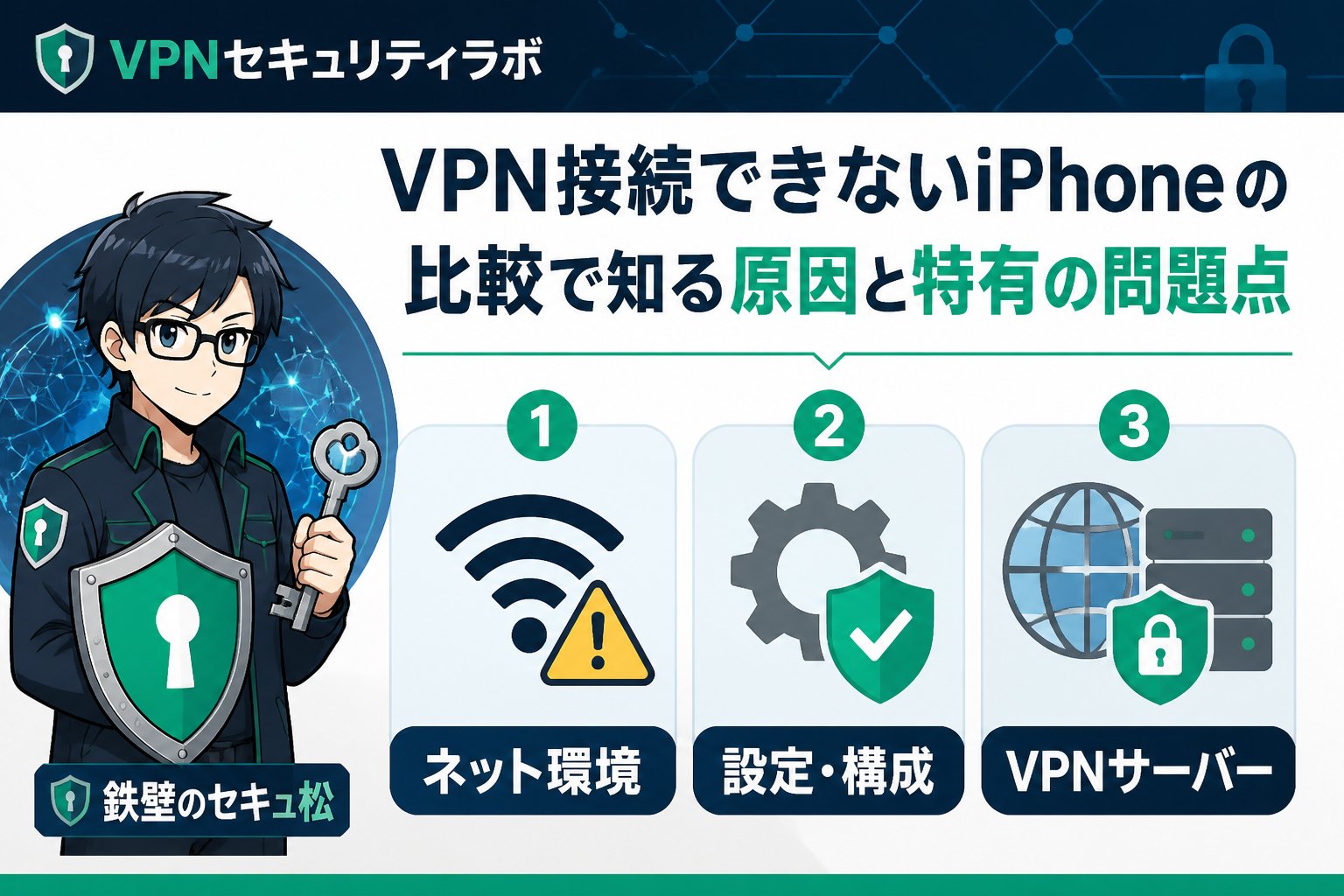 VPN比較 VPN接続できないiPhone の比較で知る原因と特有の問題点