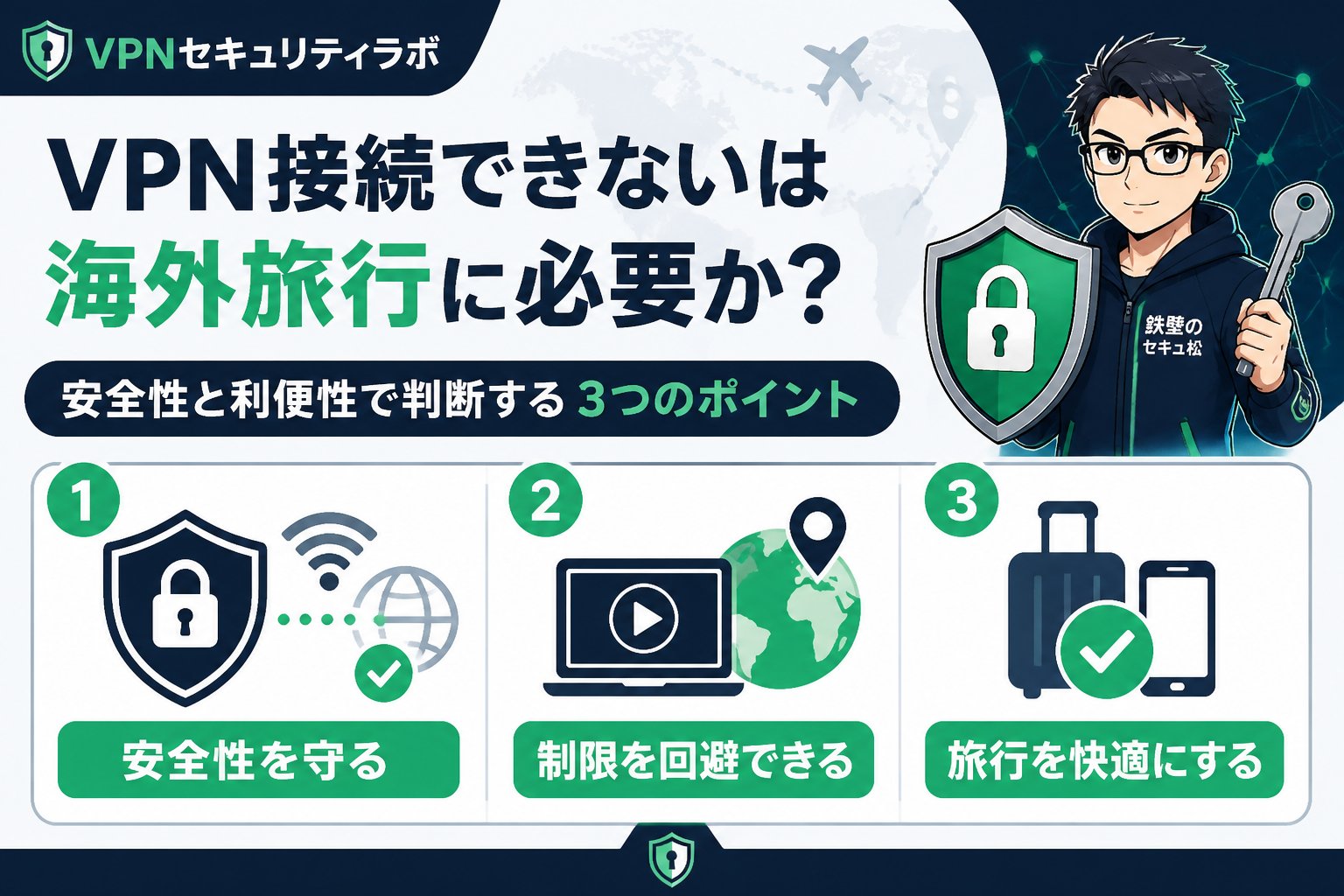 VPN比較 VPN接続できないは海外旅行に必要かを踏まえた安全性と利便性の判断