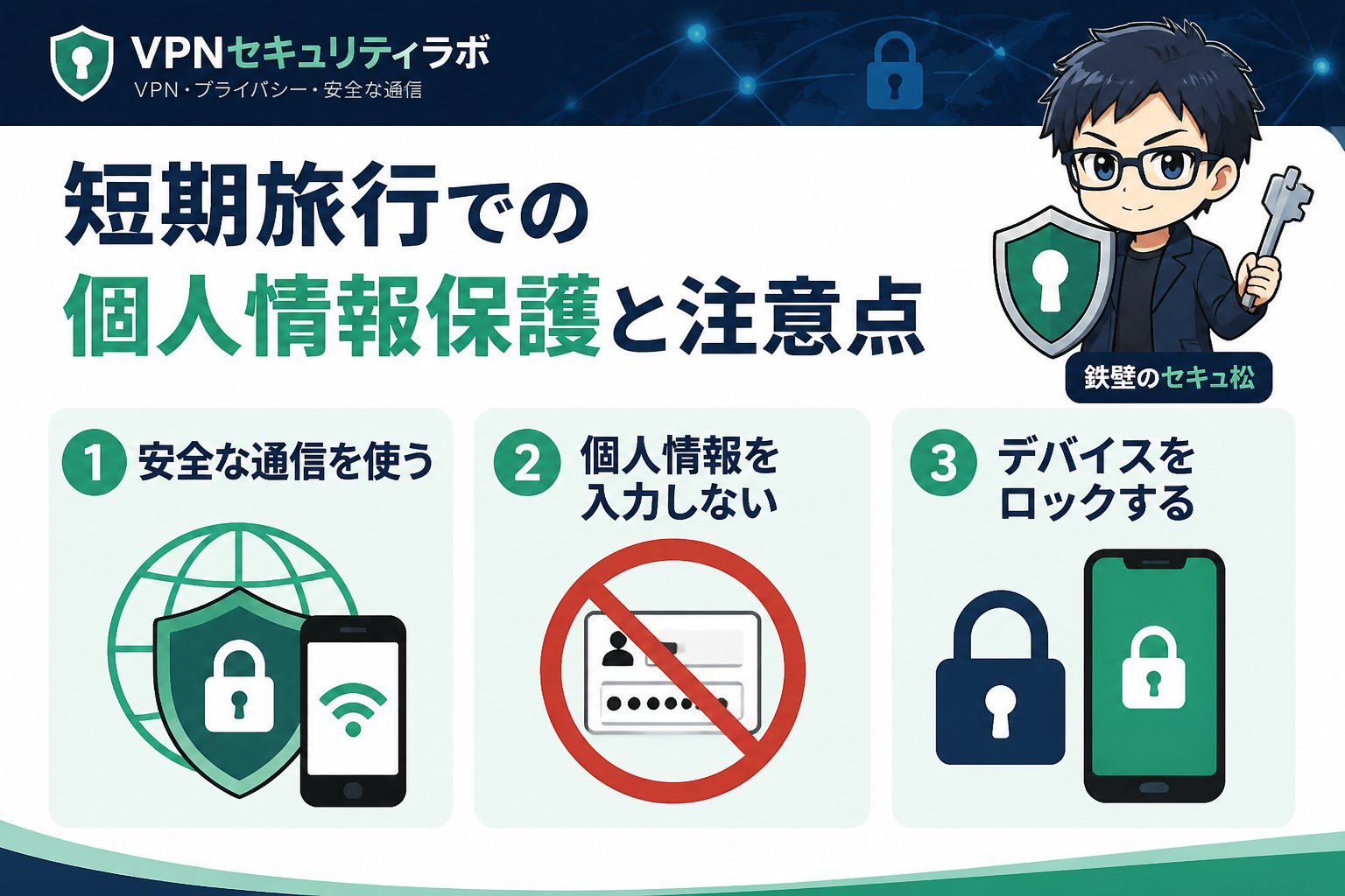 プライバシー 短期旅行での個人情報保護と注意点
