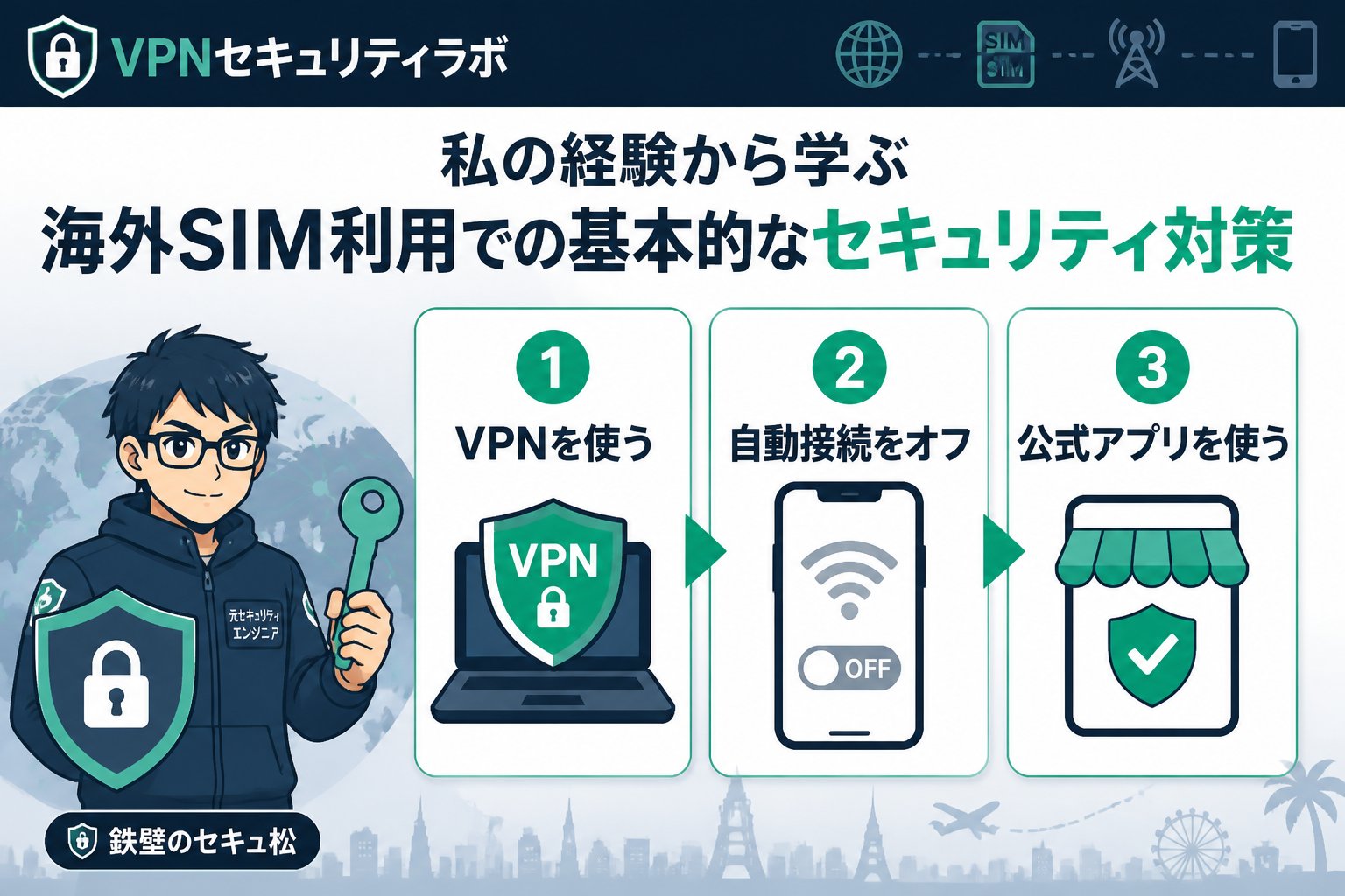 プライバシー 私の経験から学ぶ海外SIM利用での基本的なセキュリティ対策