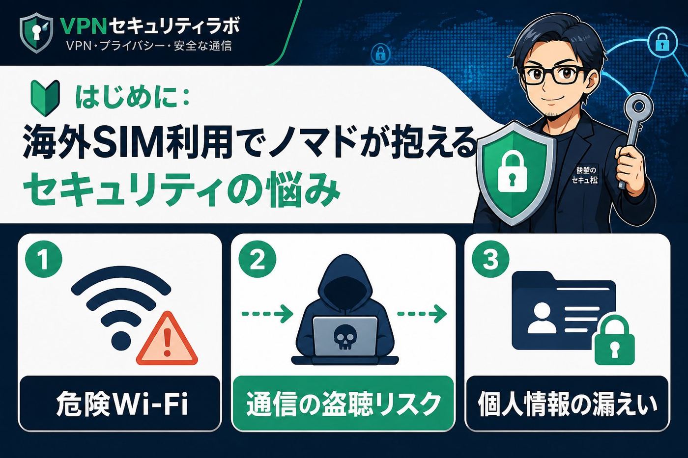プライバシー はじめに:海外SIM利用でノマドが抱えるセキュリティの悩み