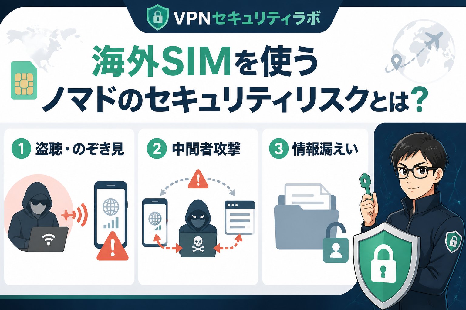 プライバシー 海外SIMを使うノマドのセキュリティリスクとは?