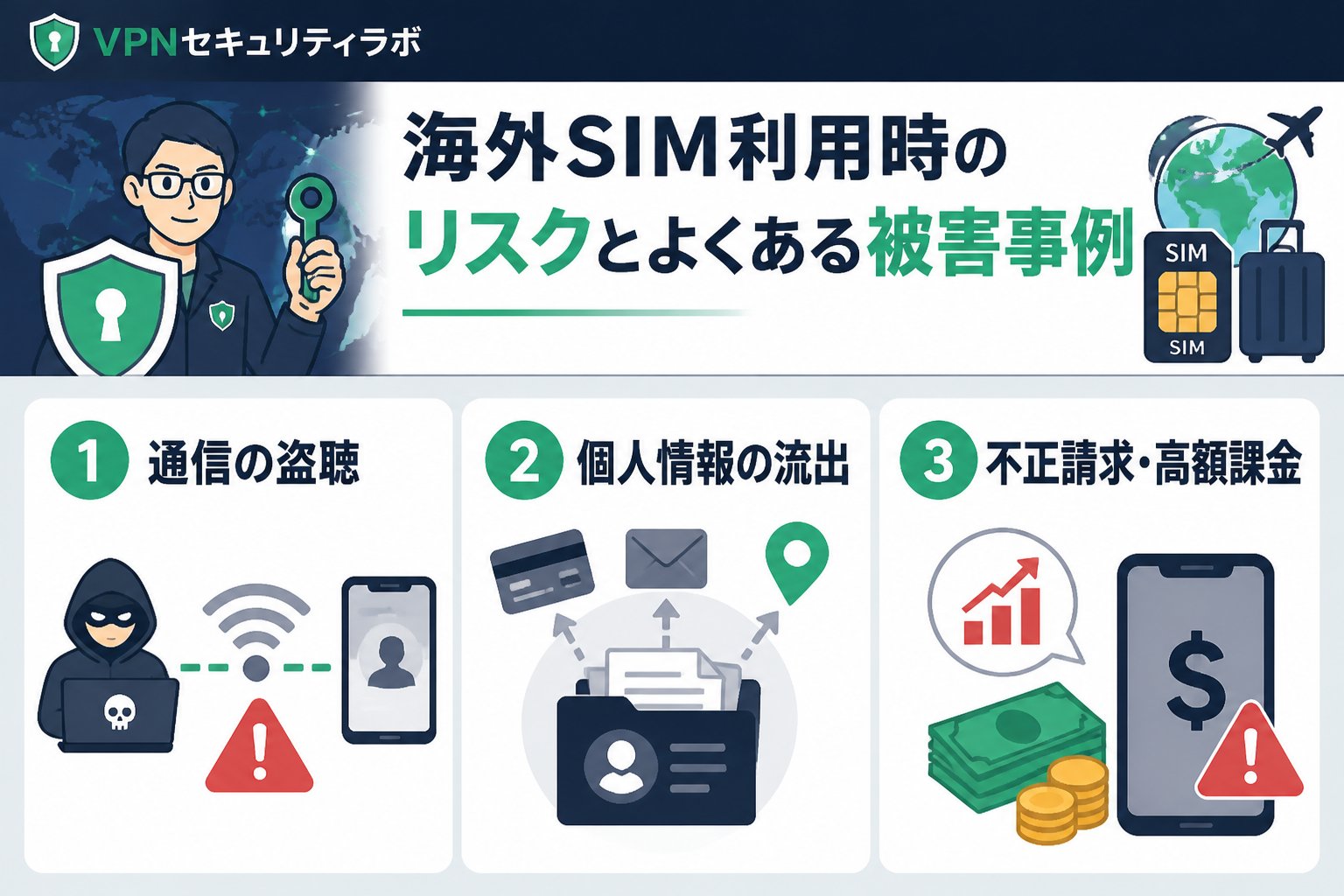 プライバシー 海外SIM利用時のリスクとよくある被害事例