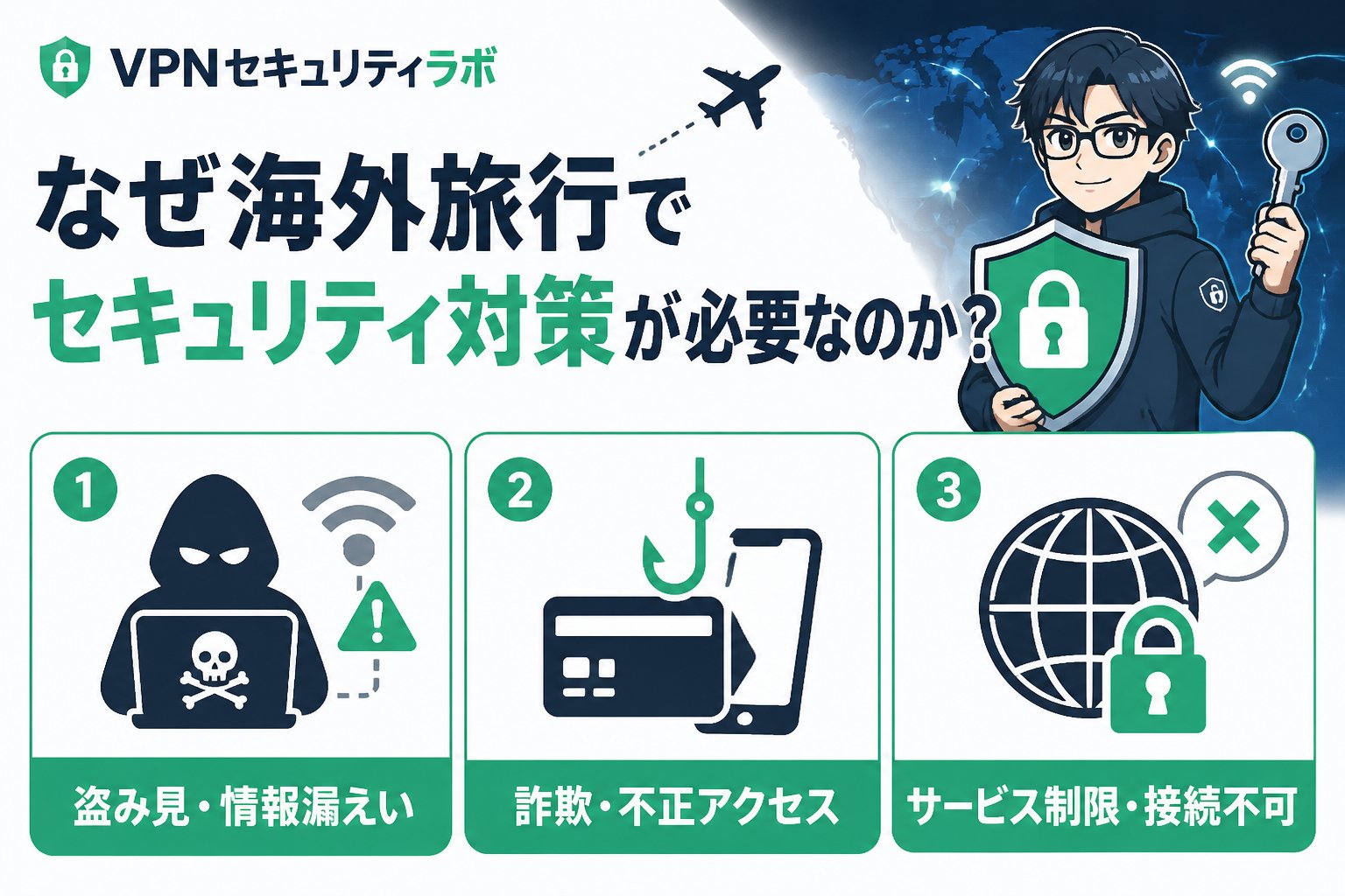 プライバシー なぜ海外旅行でセキュリティ対策が必要なのか?