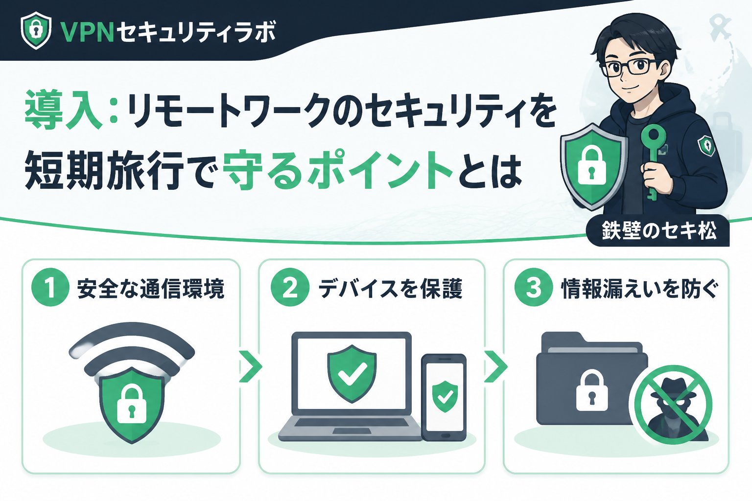プライバシー 導入:リモートワークのセキュリティを短期旅行で守るポイントとは