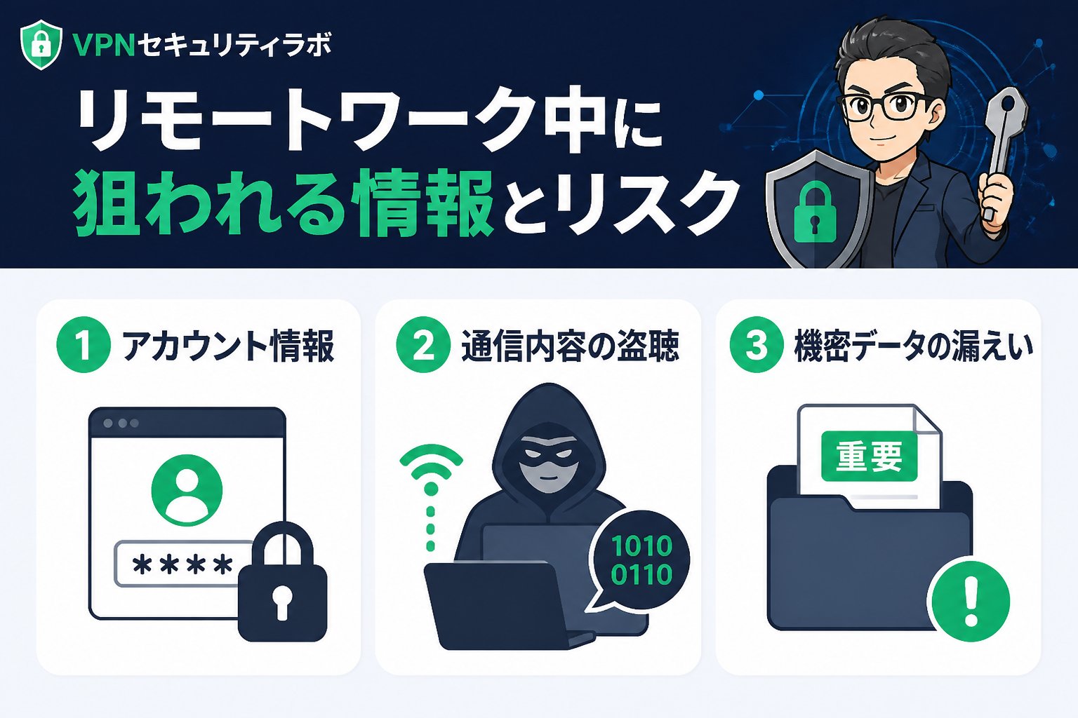 プライバシー リモートワーク中に狙われる情報とリスク