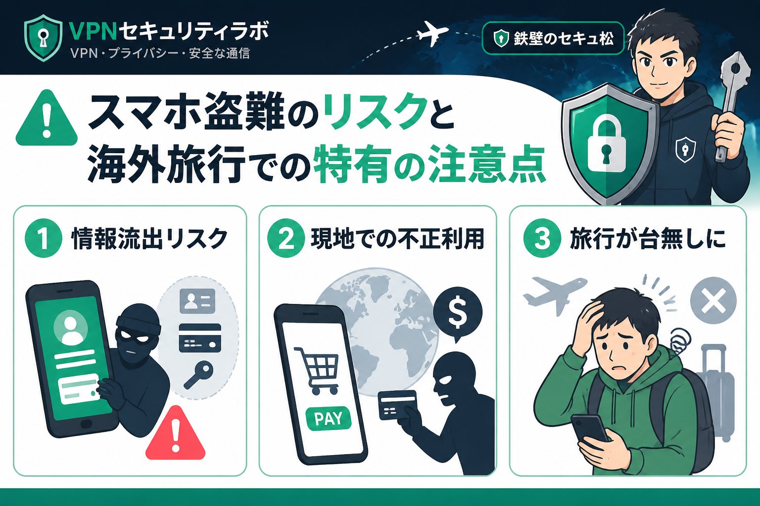 プライバシー スマホ盗難のリスクと海外旅行での特有の注意点