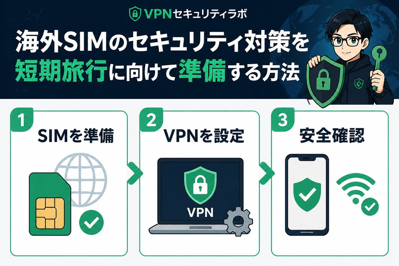 プライバシー 海外SIMのセキュリティ対策を短期旅行に向けて準備する方法