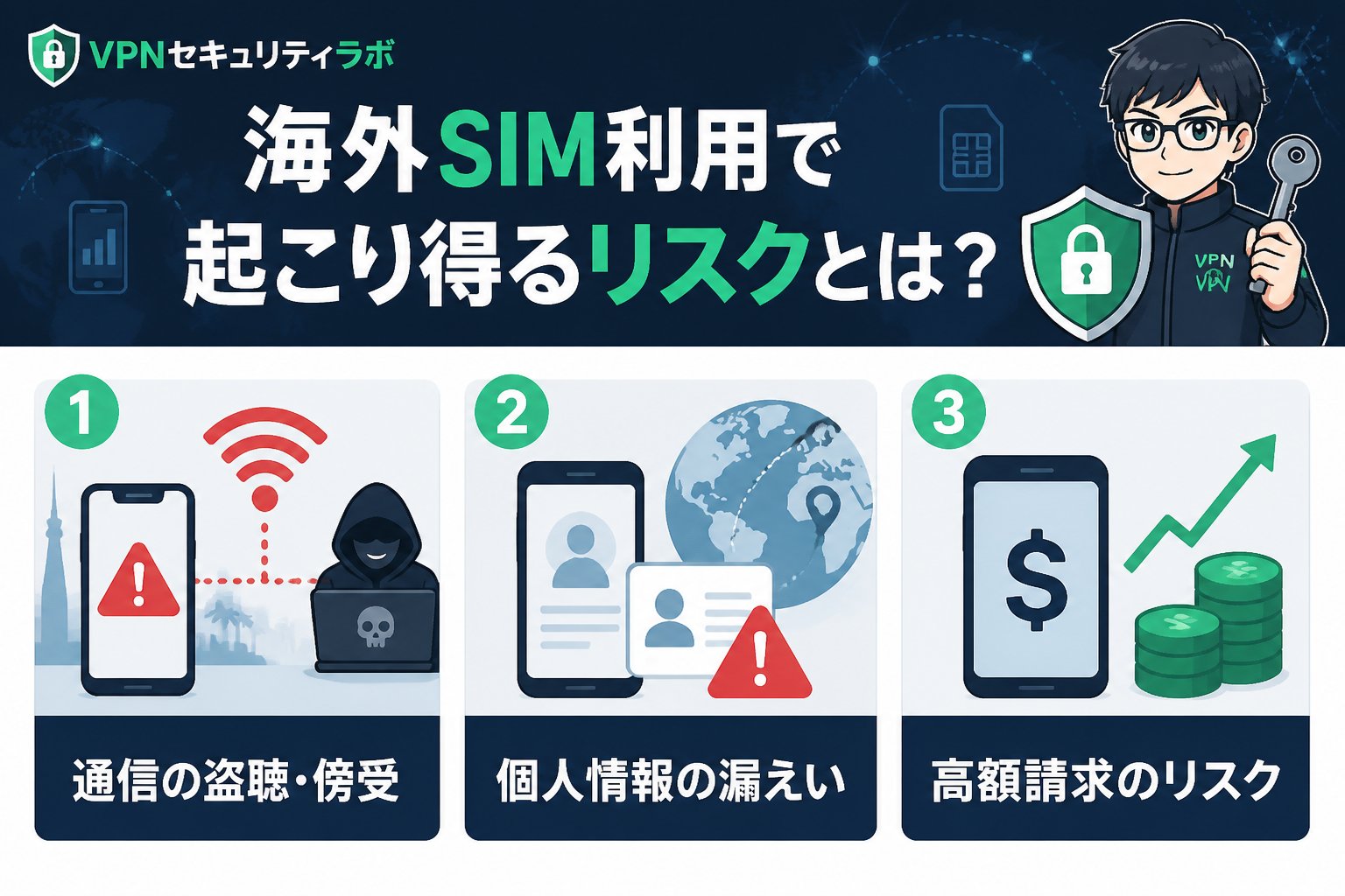 プライバシー 海外SIM利用で起こり得るリスクとは？