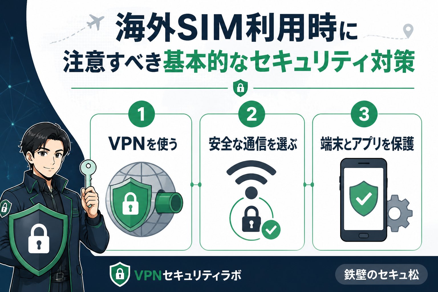 プライバシー 海外SIM利用時に注意すべき基本的なセキュリティ対策