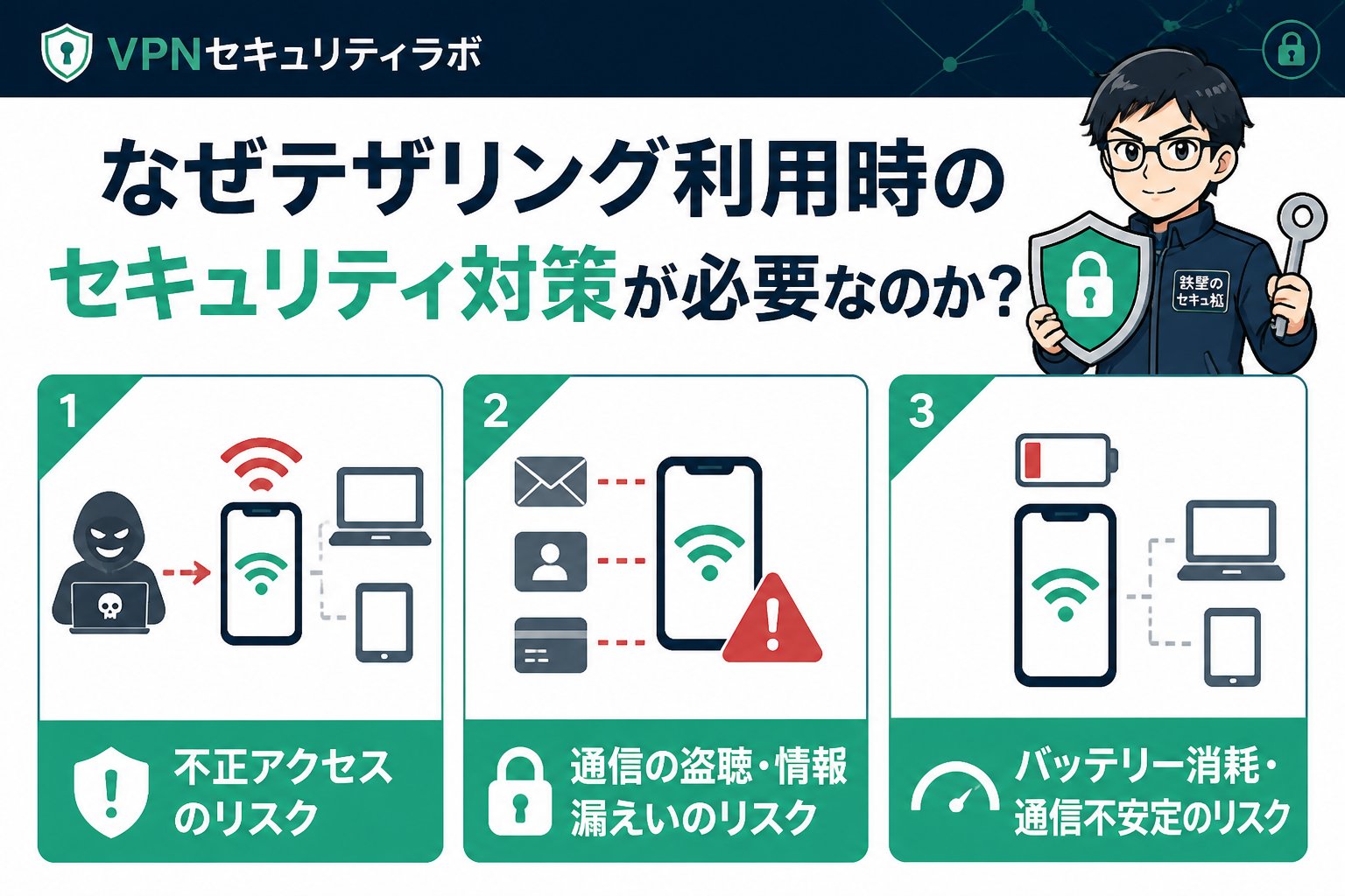 フリーWi-Fi なぜテザリング利用時のセキュリティ対策が必要なのか?