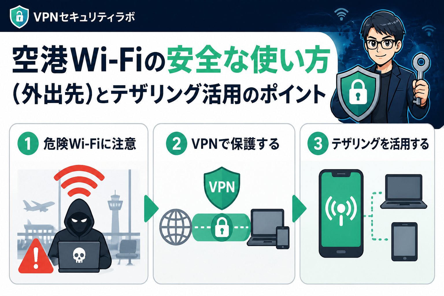 フリーWi-Fi 空港Wi-Fiと外出先での安全な使い方の重要性