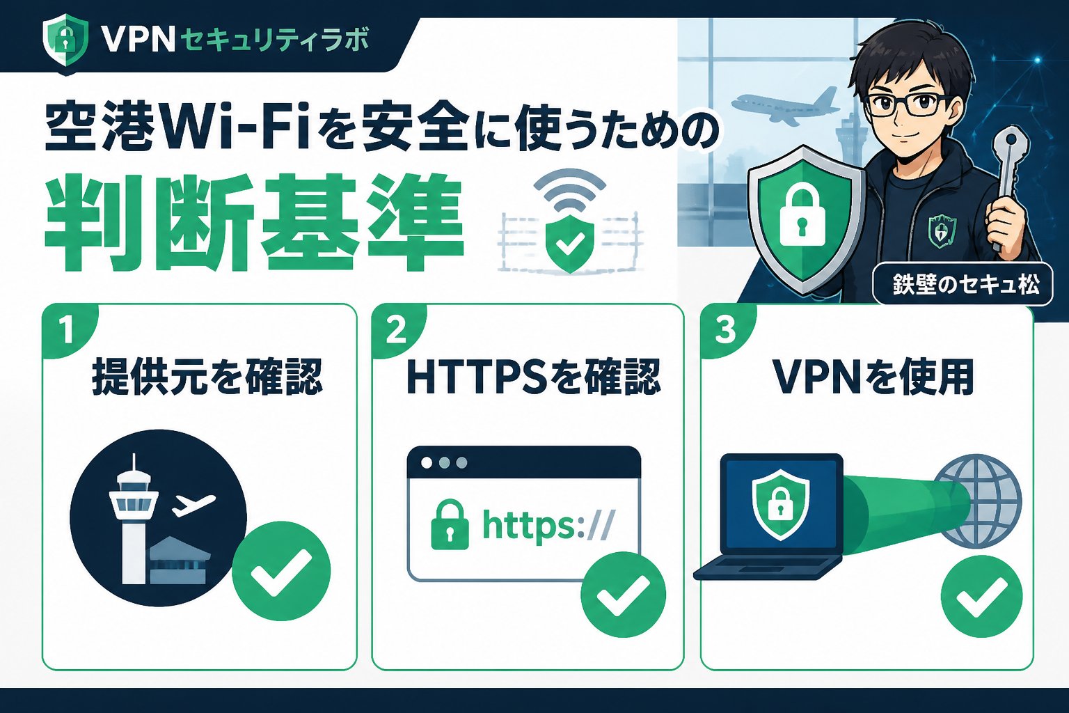 フリーWi-Fi 空港Wi-Fiを安全に使うための判断基準