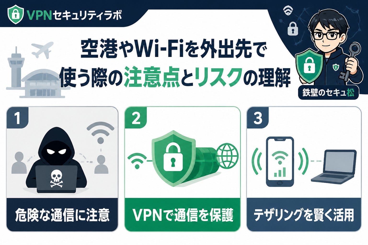 フリーWi-Fi 空港やWi-Fiを外出先で使う際の注意点とリスクの理解