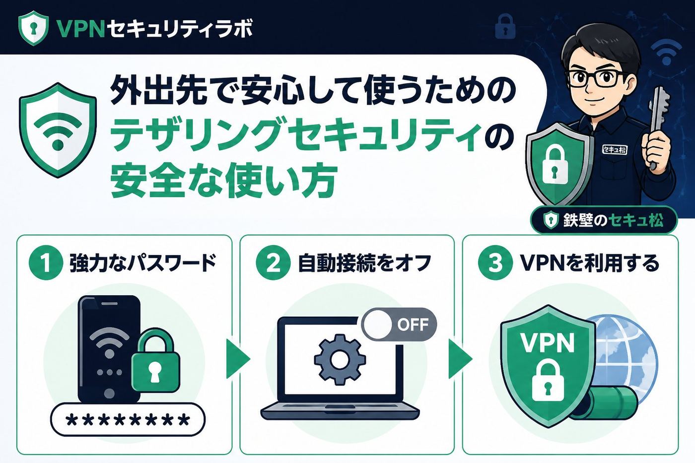フリーWi-Fi テザリングとセキュリティ、外出先での安全な使い方を押さえるポイント